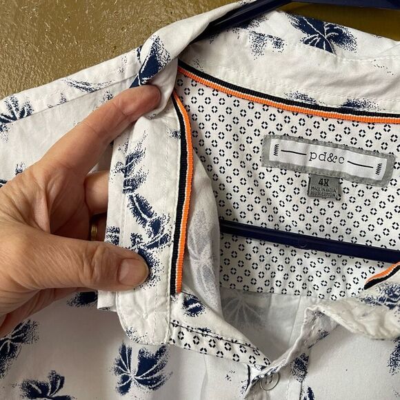 Paper denim cloth men’s shirt size 4X 100% cotton. - Picture 5 of 7